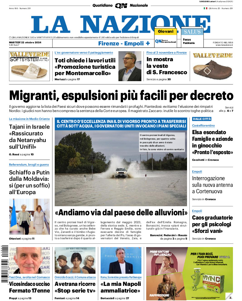 Prima-pagina-la nazione-edizione-di-oggi-20241022